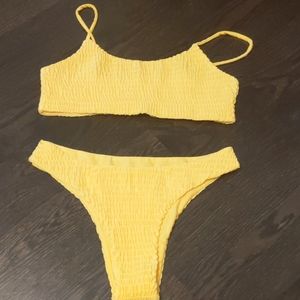 Yellow bikini